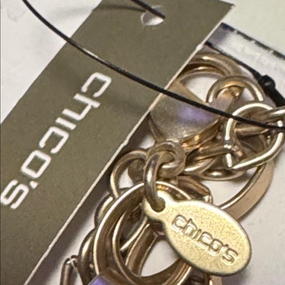 Chico’s Boho Purple Beaded Statement Necklace (BR1010/2) - Picture 8 of 9